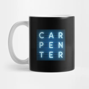 Carpenter Neon Sign Occupation Mug